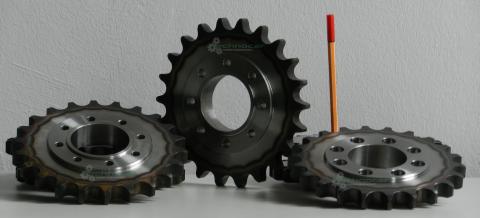 Producent kół łańcuchowych 16b 1 zębów 22 hartowane zęby stal 42CrMo4